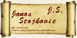 Janoš Stojković vizit kartica